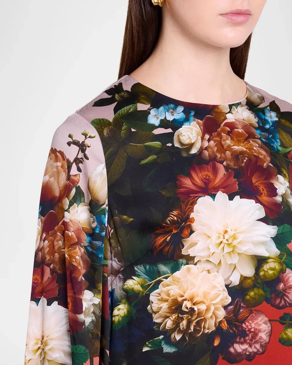 Elie Tahari Renata Floral Silk-Blend Maxi Dress | Thumbnail 5 Elie Tahari Renata Floral Silk-Blend Maxi Dress | Thumbnail 5