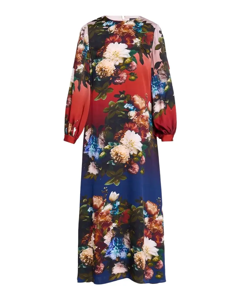 Renata Floral Silk-Blend Maxi Dress Renata Floral Silk-Blend Maxi Dress