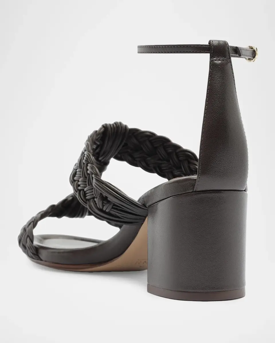 Alexandre Birman 60mm Thalia Woven Leather Ankle-Strap Sandals | Thumbnail 2