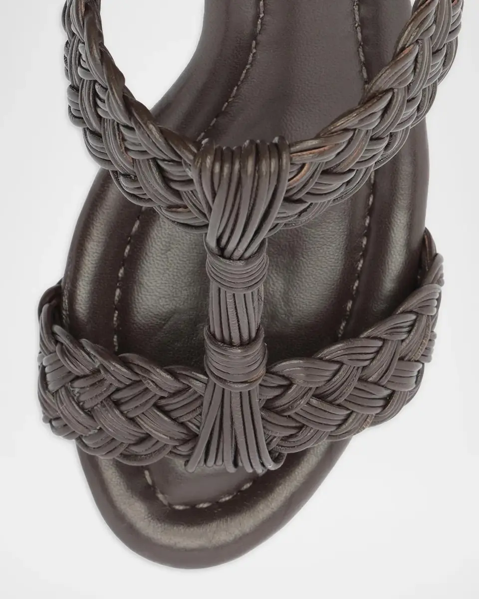 Alexandre Birman 60mm Thalia Woven Leather Ankle-Strap Sandals | Thumbnail 3