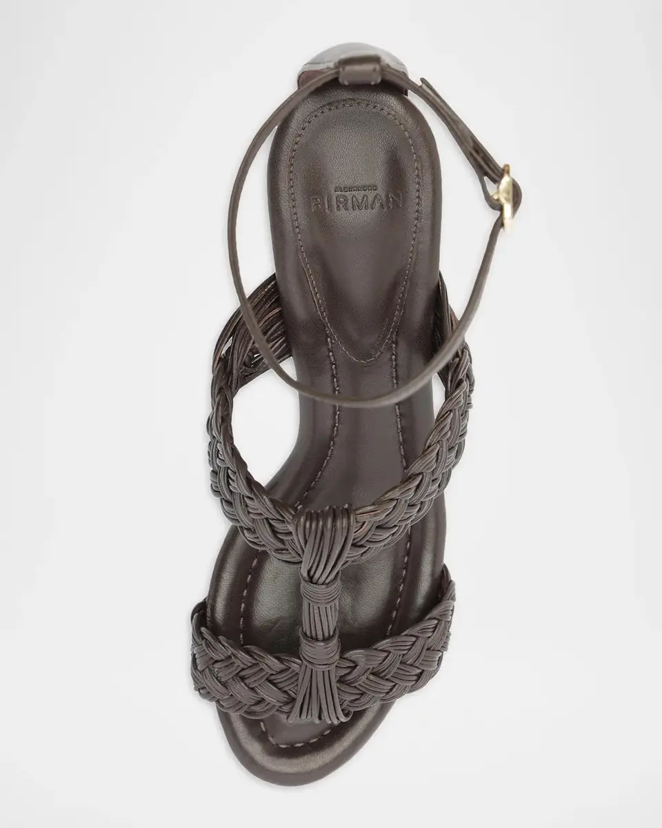Alexandre Birman 60mm Thalia Woven Leather Ankle-Strap Sandals | Thumbnail 4