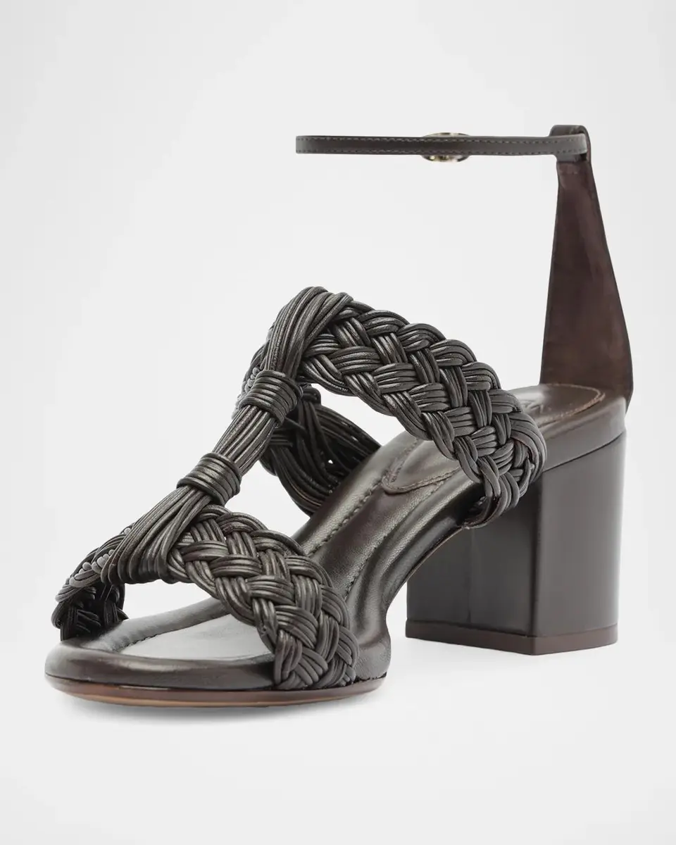 Alexandre Birman 60mm Thalia Woven Leather Ankle-Strap Sandals | Thumbnail 6
