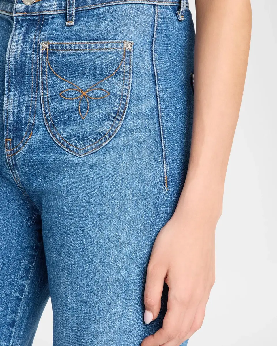 Veronica Beard Grant Western Wide-Leg Jeans | Thumbnail 5 Veronica Beard Grant Western Wide-Leg Jeans | Thumbnail 5