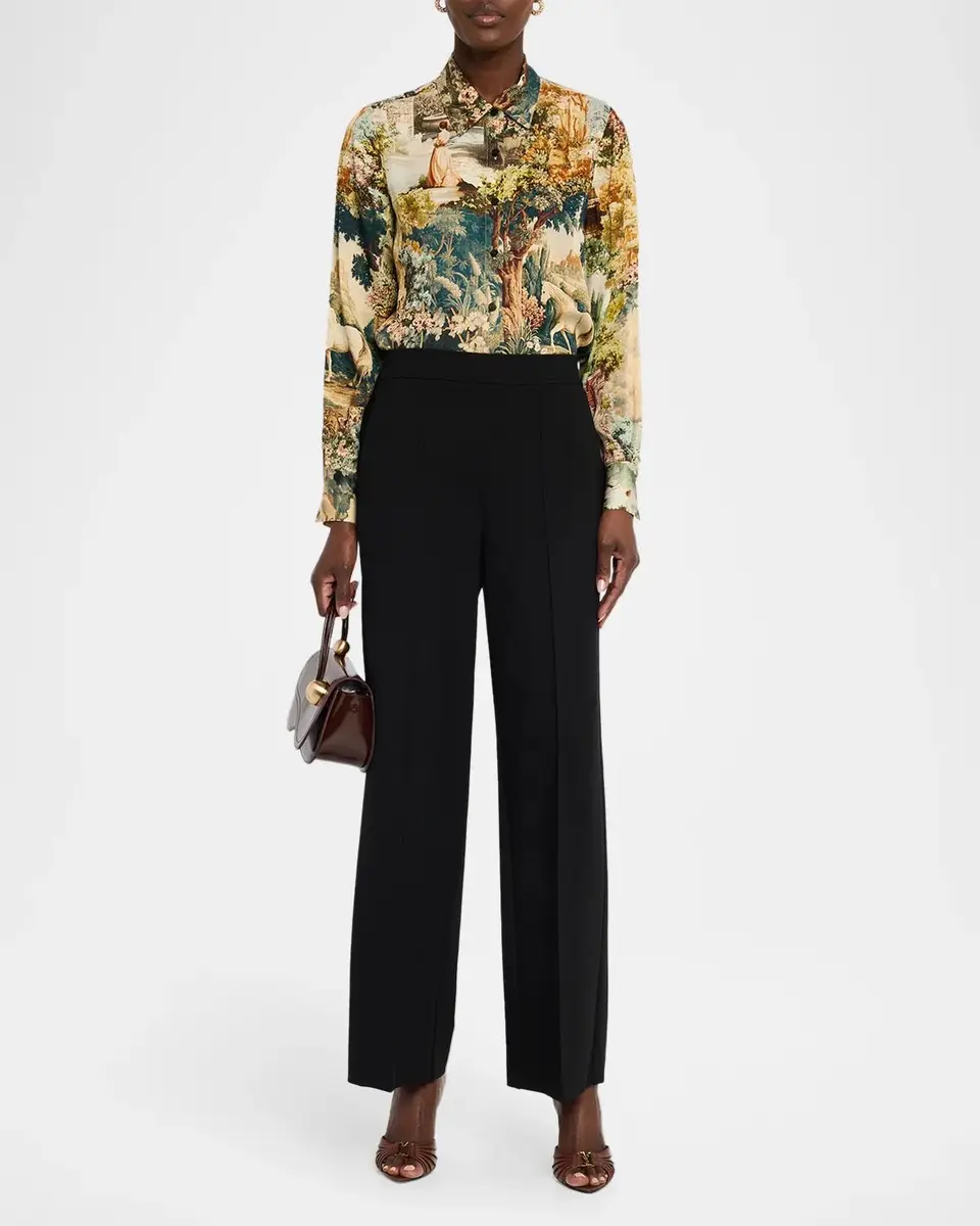 Elie Tahari The Zinnia Straight-Leg Pants | Thumbnail 2 Elie Tahari The Zinnia Straight-Leg Pants | Thumbnail 2