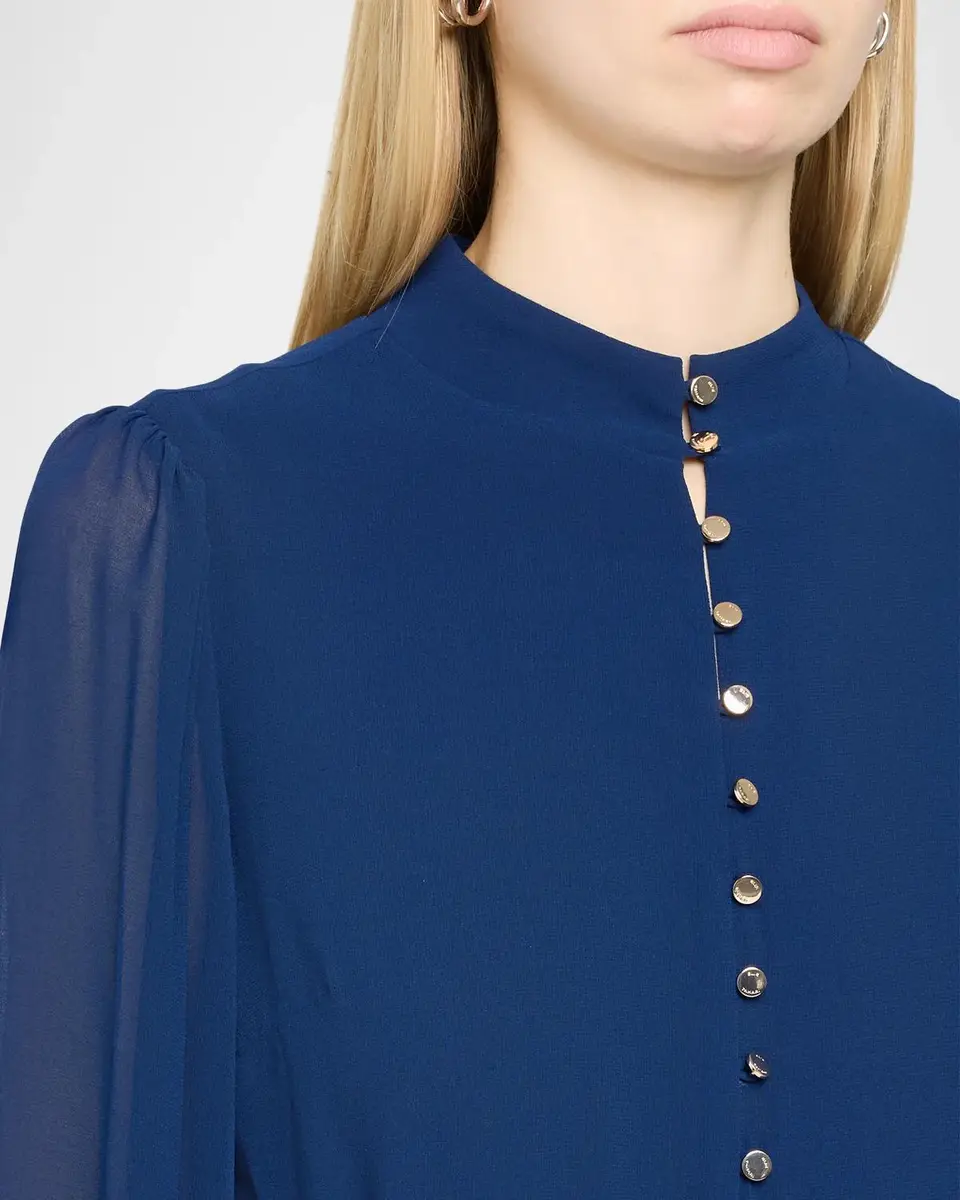 Elie Tahari Adira Pleated A-Line Belted Midi-Dress | Thumbnail 5 Elie Tahari Adira Pleated A-Line Belted Midi-Dress | Thumbnail 5