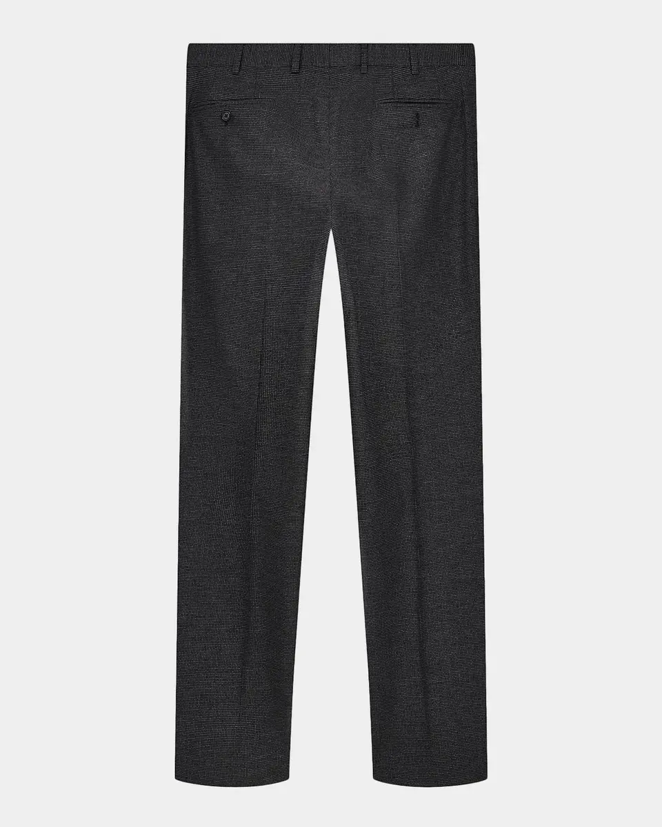 Emporio Armani Men's Wool-Blend Jacquard Slim Flat-Front Pants | Thumbnail 5 Emporio Armani Men's Wool-Blend Jacquard Slim Flat-Front Pants | Thumbnail 5