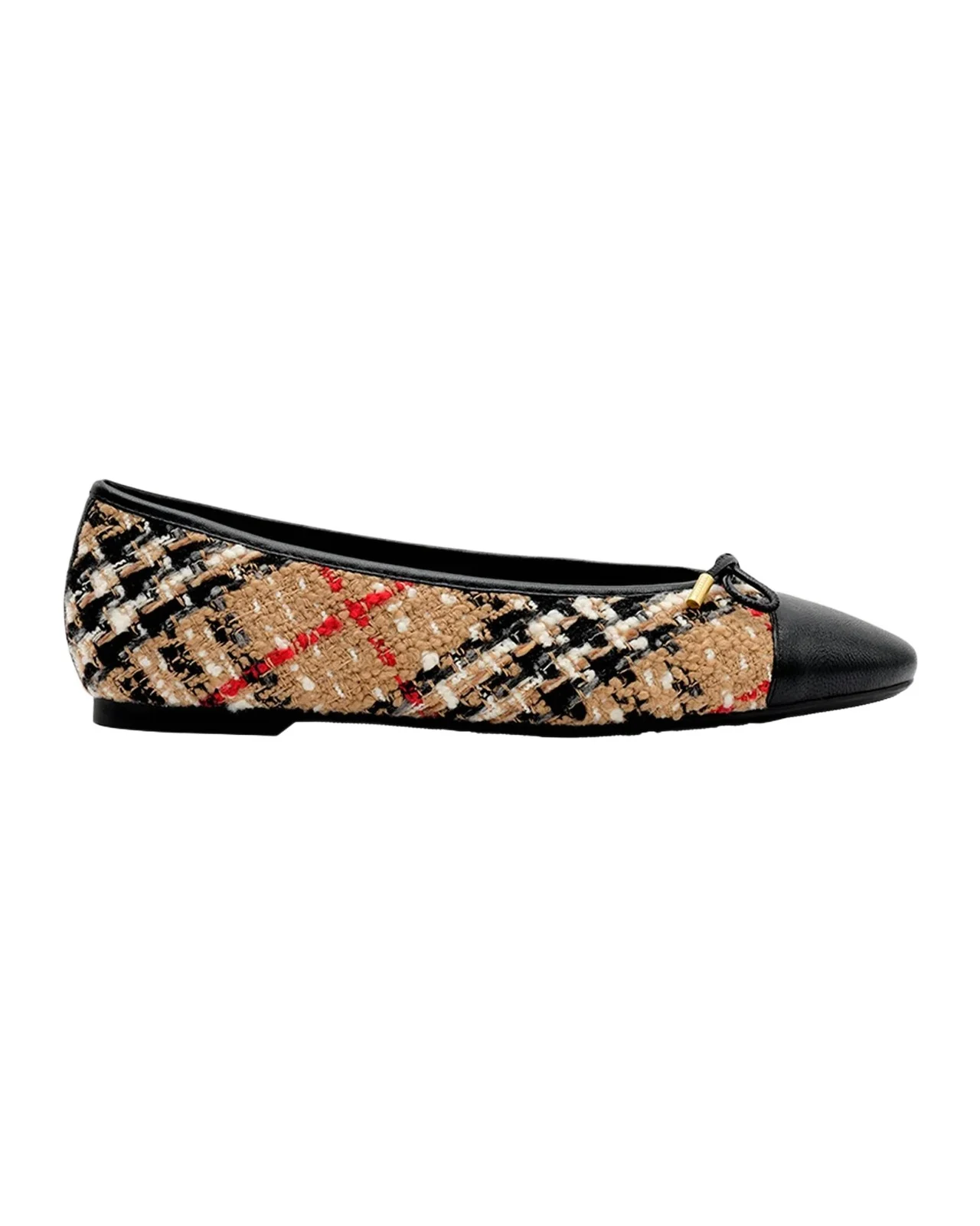 Check Boucle Ballerina Flats Check Boucle Ballerina Flats