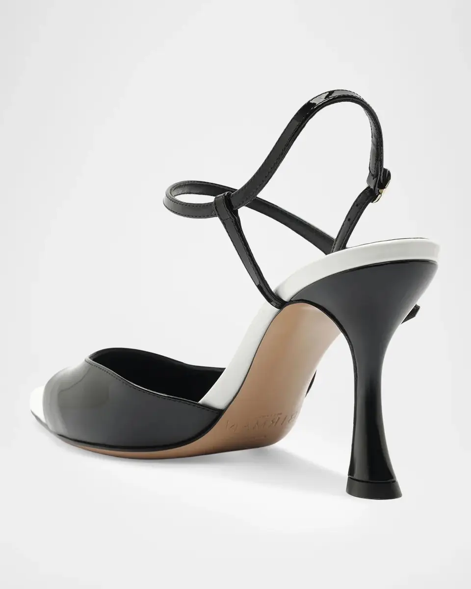 Alexandre Birman 85mm Tita Wrap Patent Leather Cap-Toe Pumps | Thumbnail 2 Alexandre Birman 85mm Tita Wrap Patent Leather Cap-Toe Pumps | Thumbnail 2