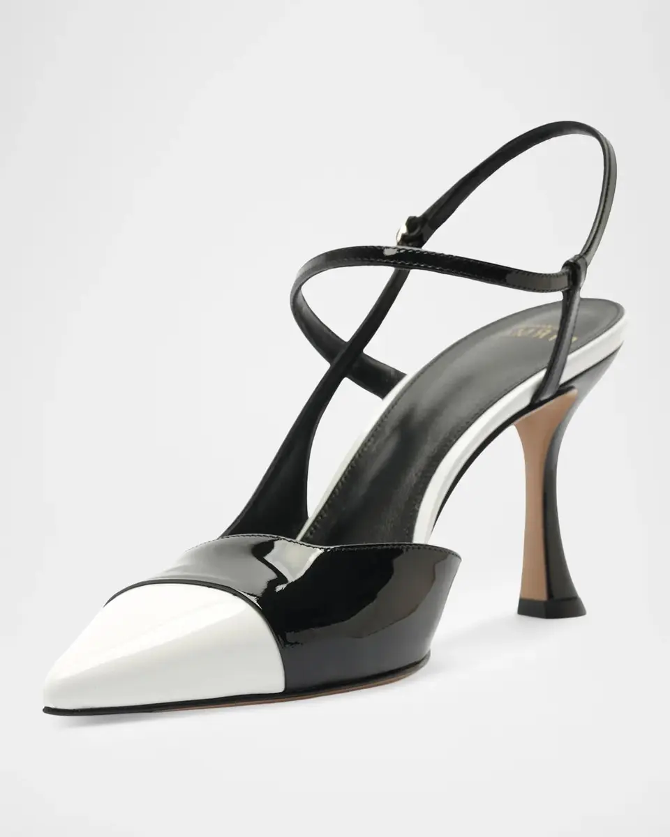 Alexandre Birman 85mm Tita Wrap Patent Leather Cap-Toe Pumps | Thumbnail 6 Alexandre Birman 85mm Tita Wrap Patent Leather Cap-Toe Pumps | Thumbnail 6