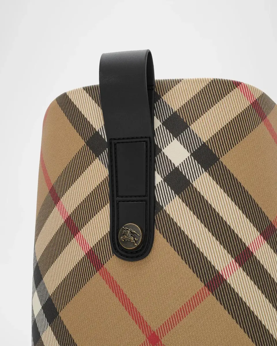 Burberry Cavalier Rubber Check Knee-High Rain Boots | Thumbnail 2