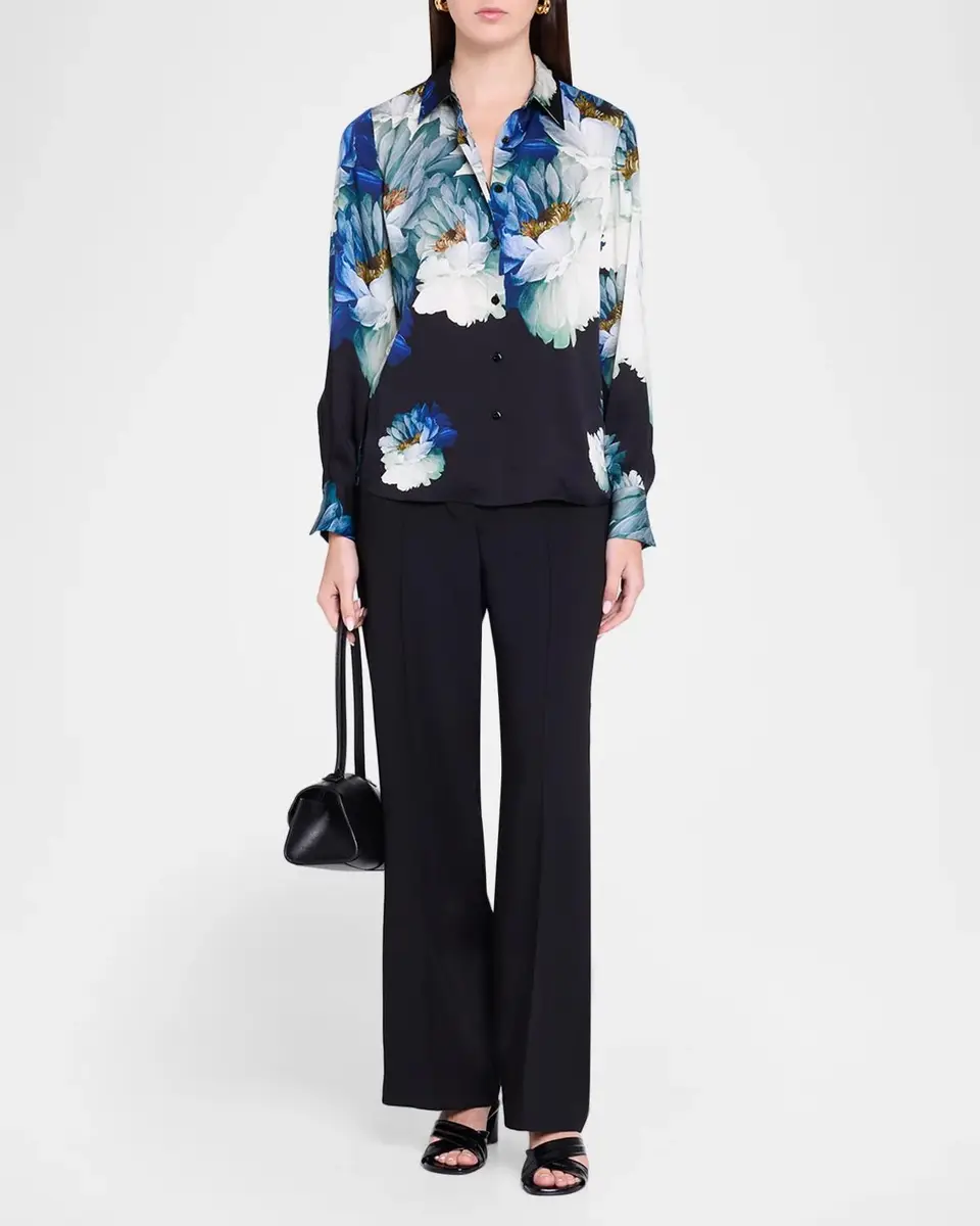 Elie Tahari Isla High-Rise Straight-Leg Pants | Thumbnail 2 Elie Tahari Isla High-Rise Straight-Leg Pants | Thumbnail 2