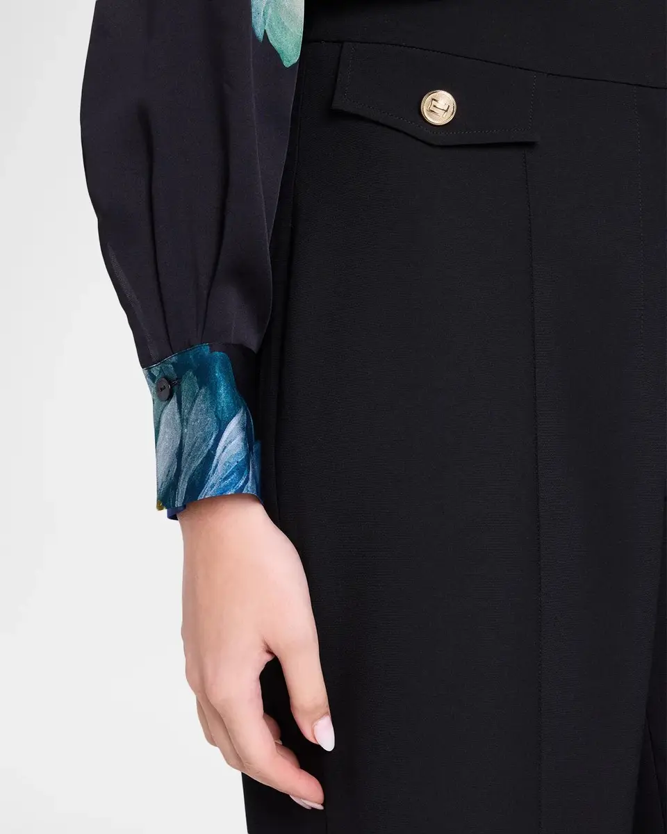 Elie Tahari Isla High-Rise Straight-Leg Pants | Thumbnail 5 Elie Tahari Isla High-Rise Straight-Leg Pants | Thumbnail 5