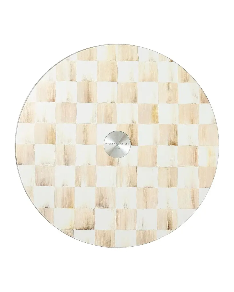 MacKenzie-Childs Check Glass Lid