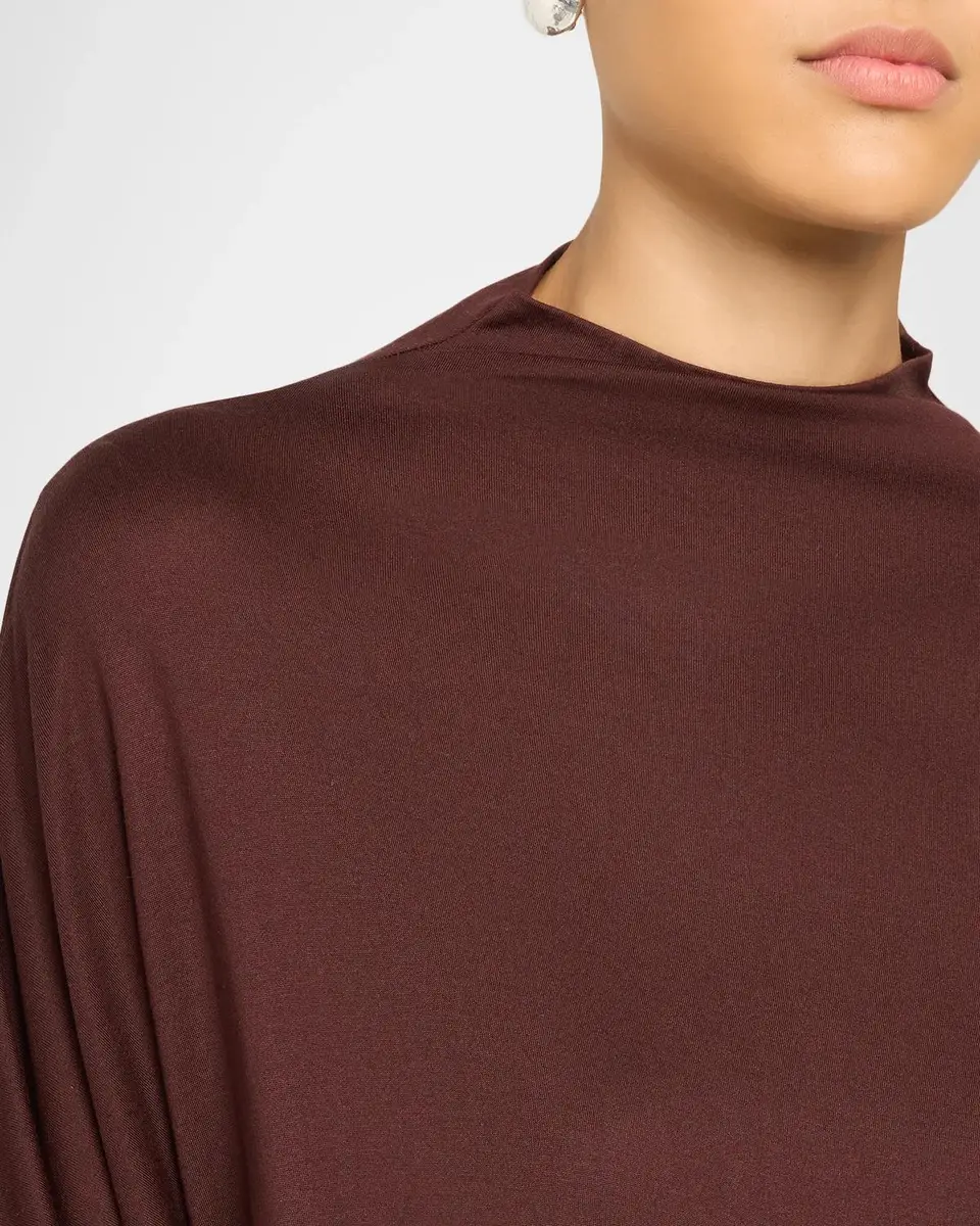 Vince Draped Funnel-Neck Dolman-Sleeve Top | Thumbnail 5 Vince Draped Funnel-Neck Dolman-Sleeve Top | Thumbnail 5