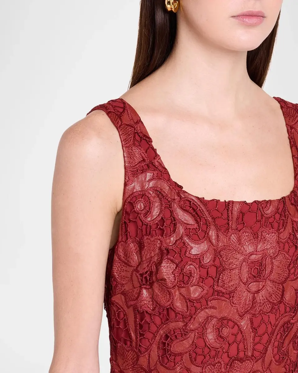 Elie Tahari Chayenne Guipure-Lace Midi Dress | Thumbnail 5 Elie Tahari Chayenne Guipure-Lace Midi Dress | Thumbnail 5