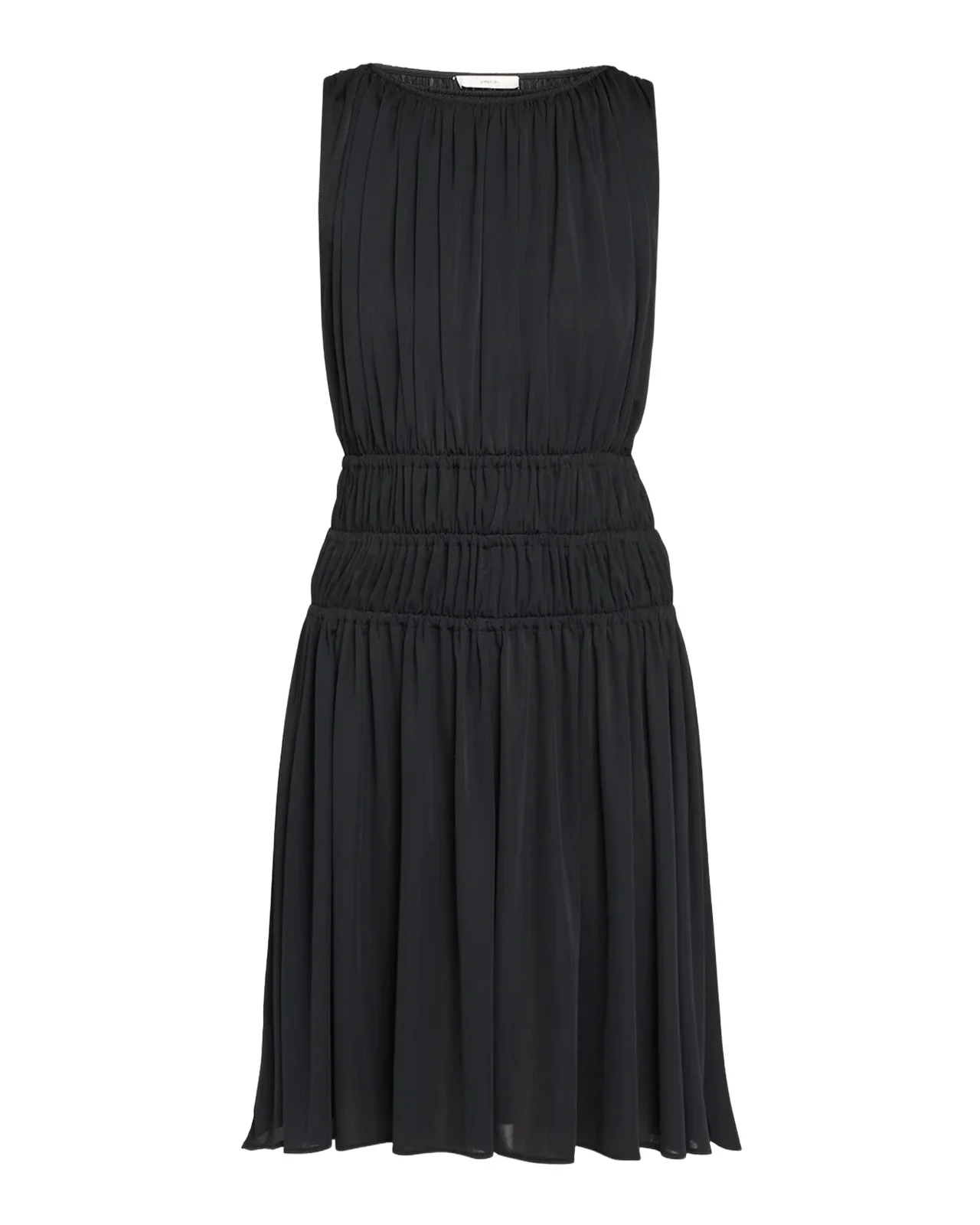 Matte Jersey Gathered-Tier Sleeveless Dress