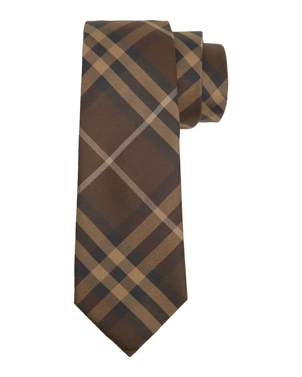 Burberry Men's Check Silk Tie | Thumbnail 2 Burberry Men's Check Silk Tie | Thumbnail 2