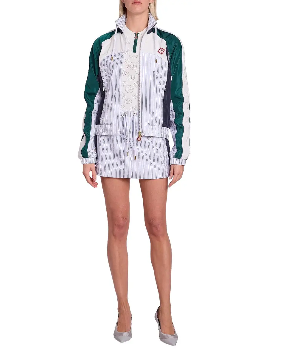 Casablanca Pinstripe Paneled Track Jacket | Thumbnail 2