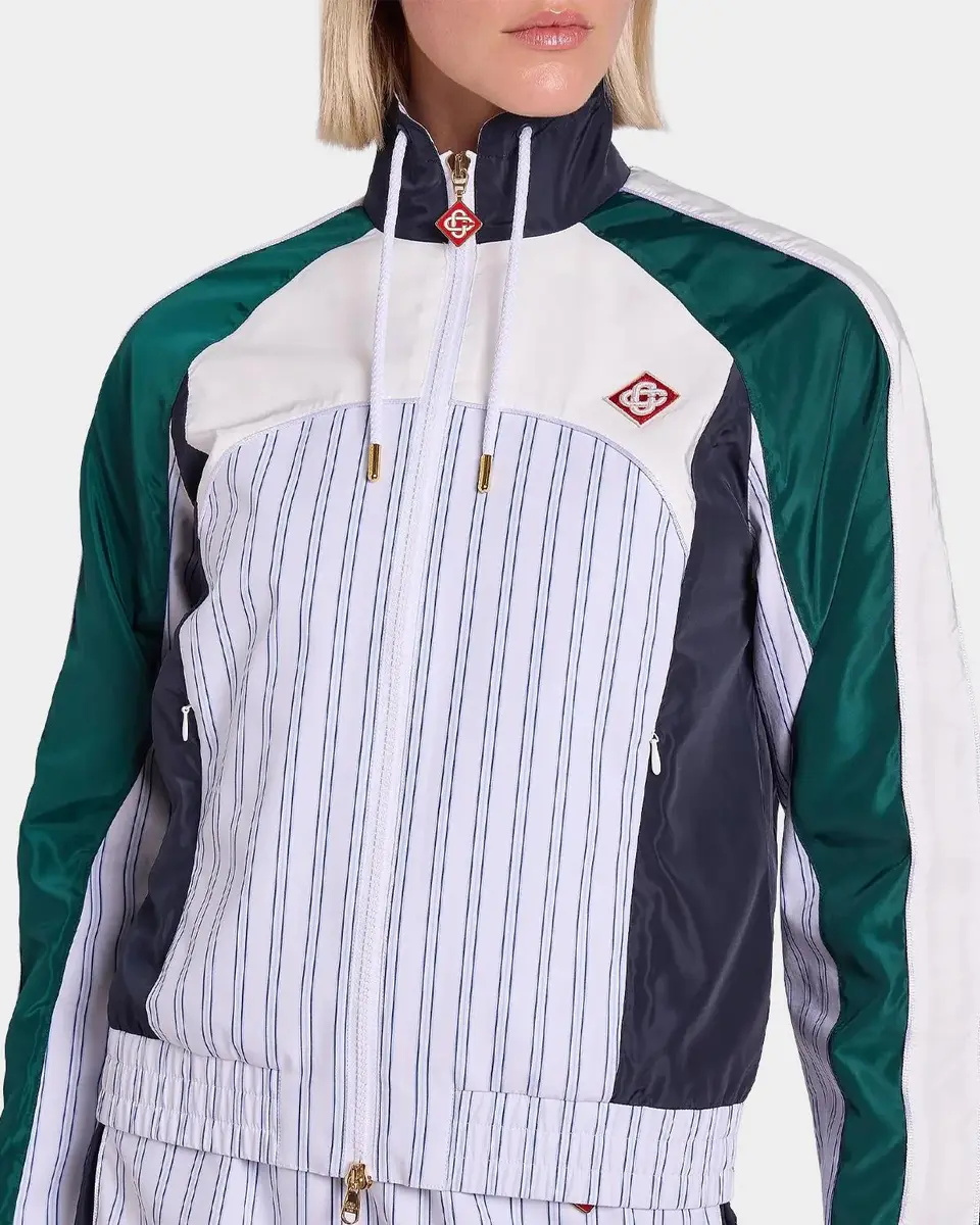 Casablanca Pinstripe Paneled Track Jacket | Thumbnail 5