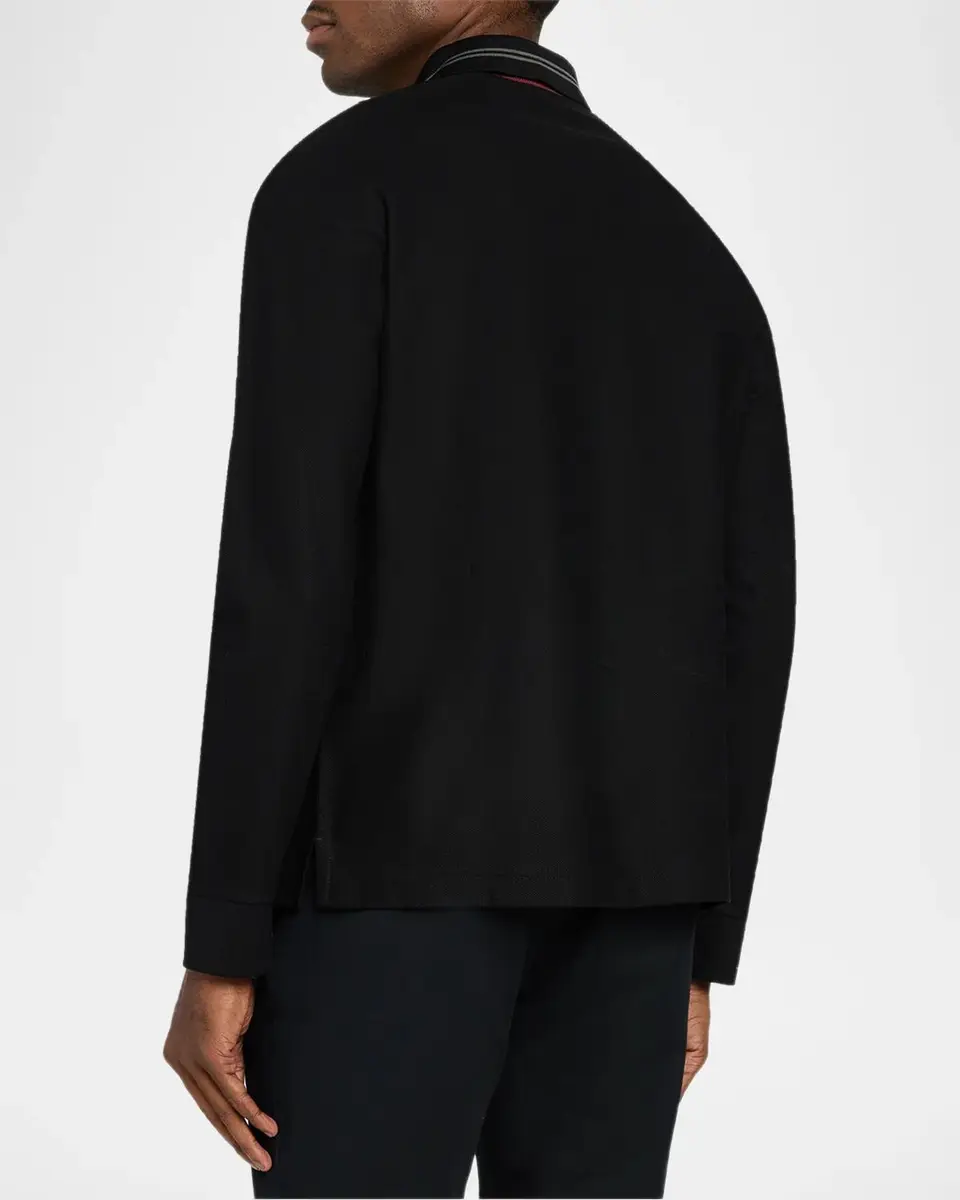 Burberry Men's Pelham Half-Zip Polo Sweater | Thumbnail 3 Burberry Men's Pelham Half-Zip Polo Sweater | Thumbnail 3