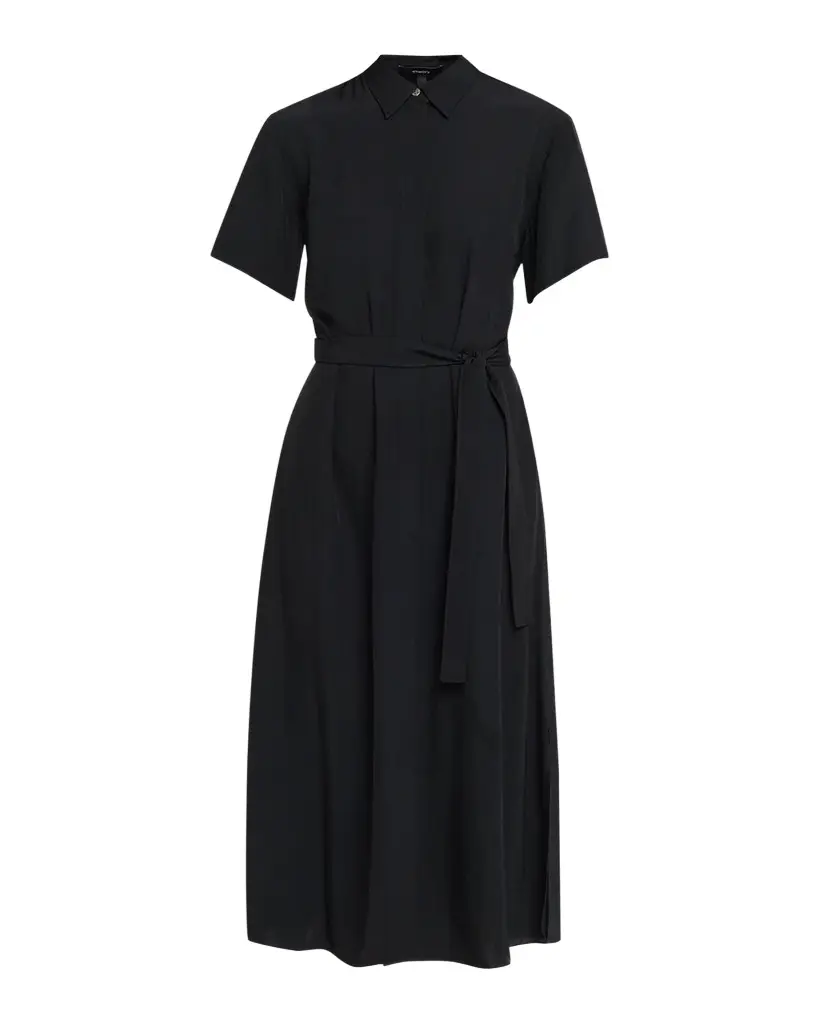 Belted Twill Midi Shirtdress Belted Twill Midi Shirtdress