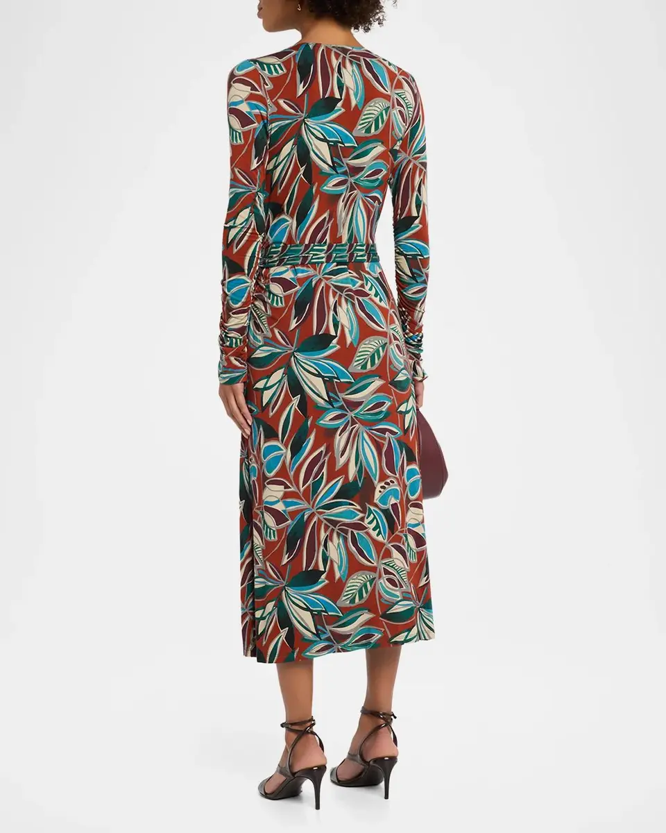 Johnny Was The Janie Favorite Botanical Midi Wrap Dress | Thumbnail 3