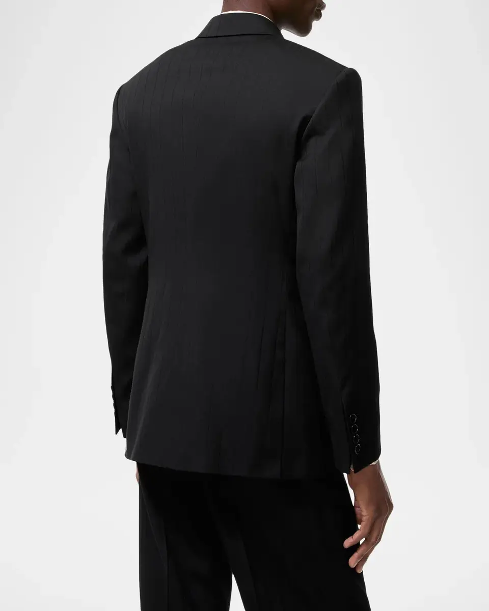 Burberry Men's Slim Fit Wool Satin-Lapel Tuxedo Jacket | Thumbnail 3 Burberry Men's Slim Fit Wool Satin-Lapel Tuxedo Jacket | Thumbnail 3