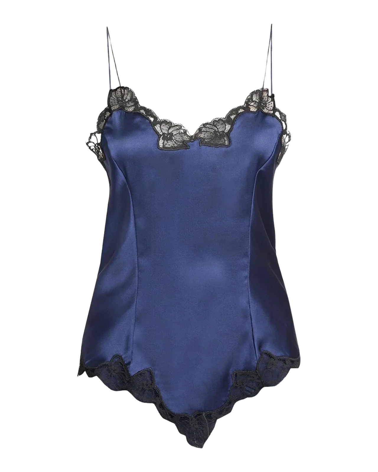 Amael Lace-Trim Silk Cami Top Amael Lace-Trim Silk Cami Top