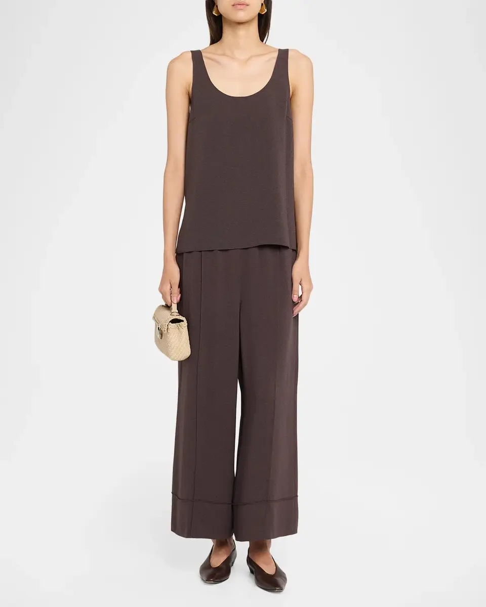 Theory Crop Pintuck Wide-Leg Pants | Thumbnail 2 Theory Crop Pintuck Wide-Leg Pants | Thumbnail 2