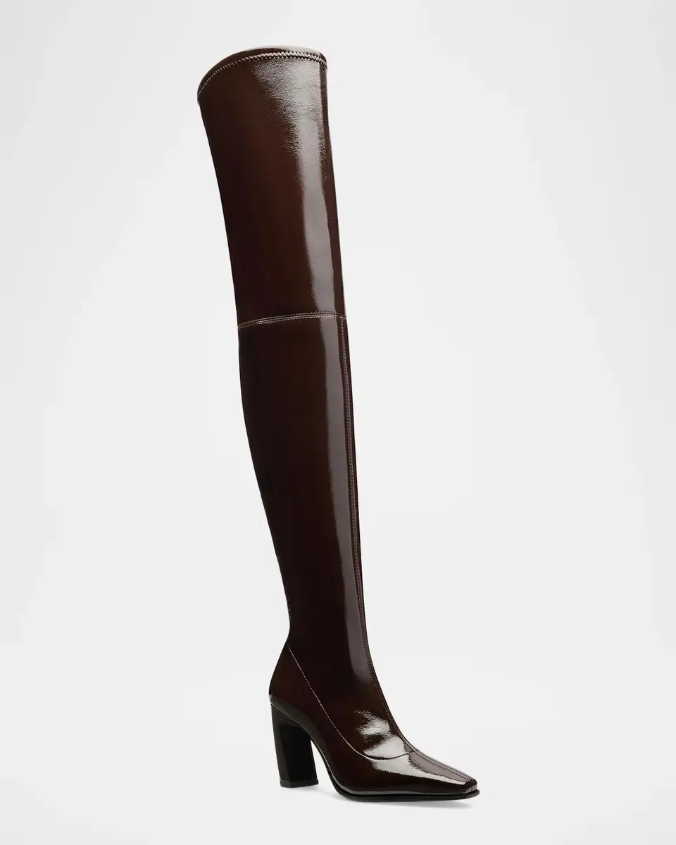 Stuart Weitzman 85mm Ultrastassi Stretch Vinyl Leather Over-The-Knee Boots | Thumbnail 2 Stuart Weitzman 85mm Ultrastassi Stretch Vinyl Leather Over-The-Knee Boots | Thumbnail 2