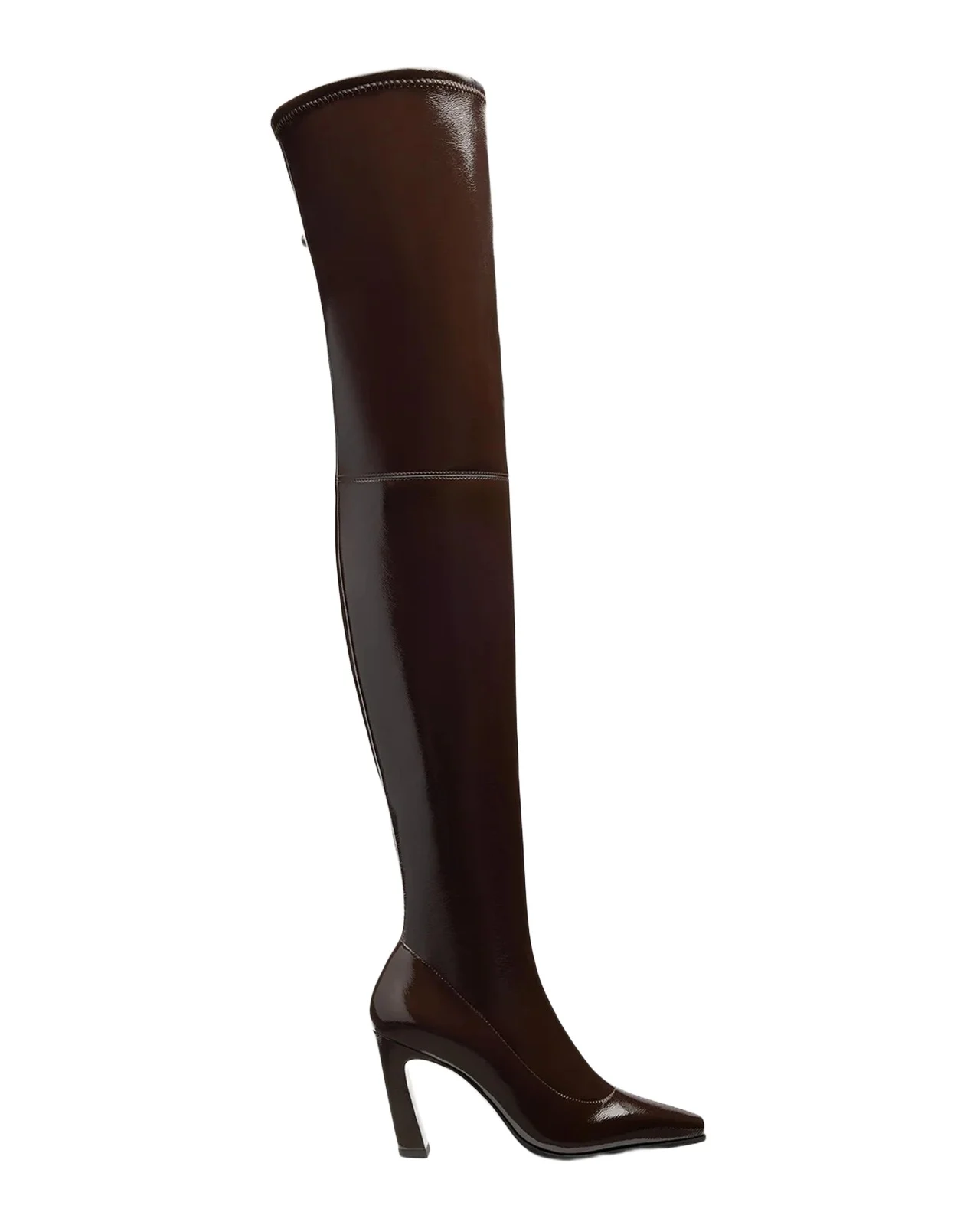 Stuart Weitzman 85mm Ultrastassi Stretch Vinyl Leather Over-The-Knee Boots