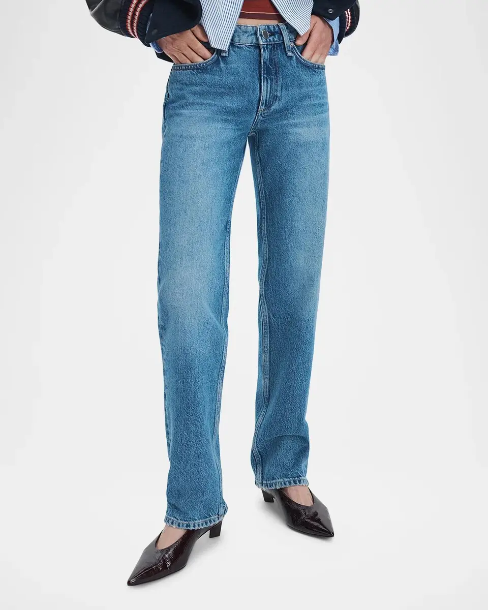 rag & bone Harlow Low-Rise Straight-Leg Jeans | Thumbnail 4 rag & bone Harlow Low-Rise Straight-Leg Jeans | Thumbnail 4