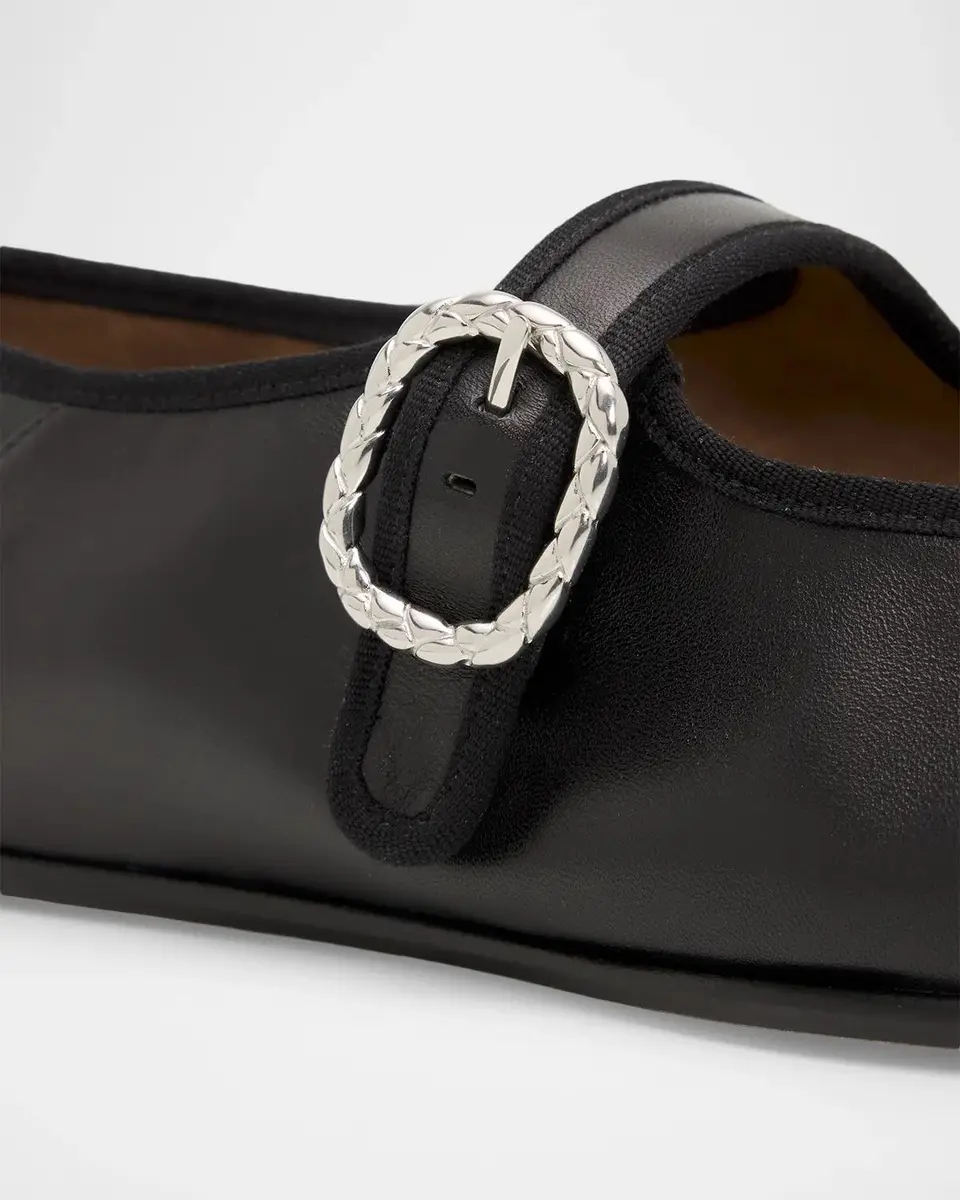 Bottega Veneta Veneziana Nappa Leather Ballerina Flats | Thumbnail 5