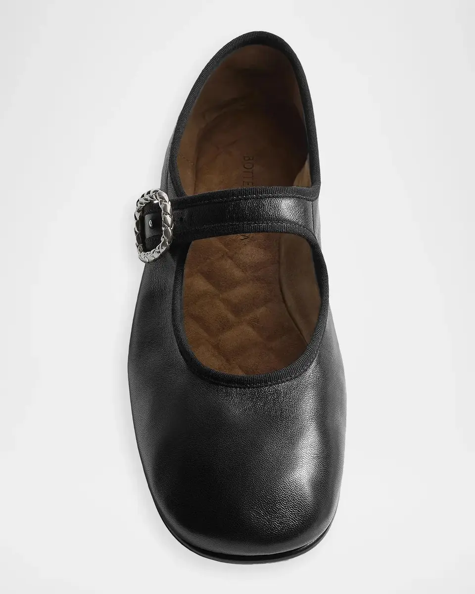 Bottega Veneta Veneziana Nappa Leather Ballerina Flats | Thumbnail 6