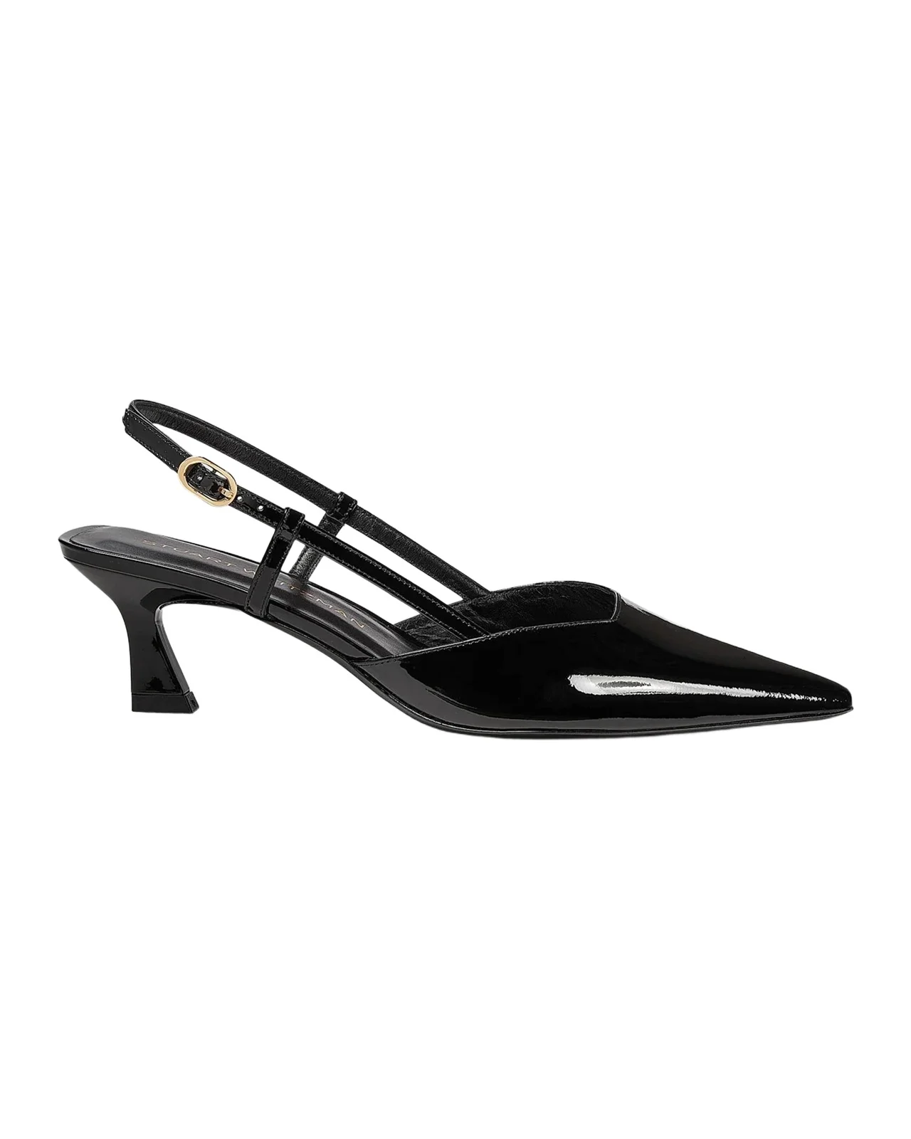 50mm Vinnie Patent Leather Kitten Slingback Pumps 50mm Vinnie Patent Leather Kitten Slingback Pumps