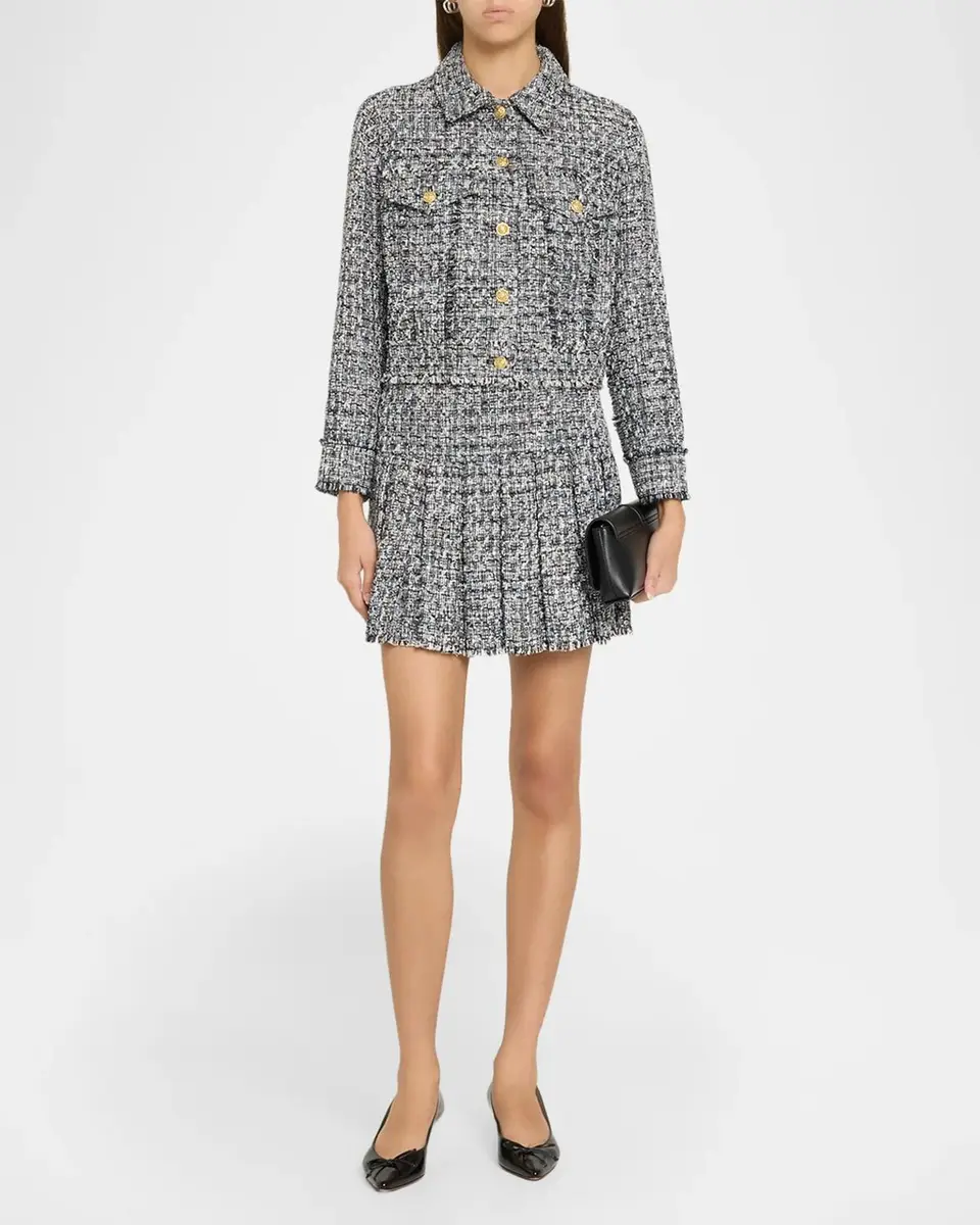 Alice + Olivia Chloe Cropped Boxy Jacket | Thumbnail 2 Alice + Olivia Chloe Cropped Boxy Jacket | Thumbnail 2