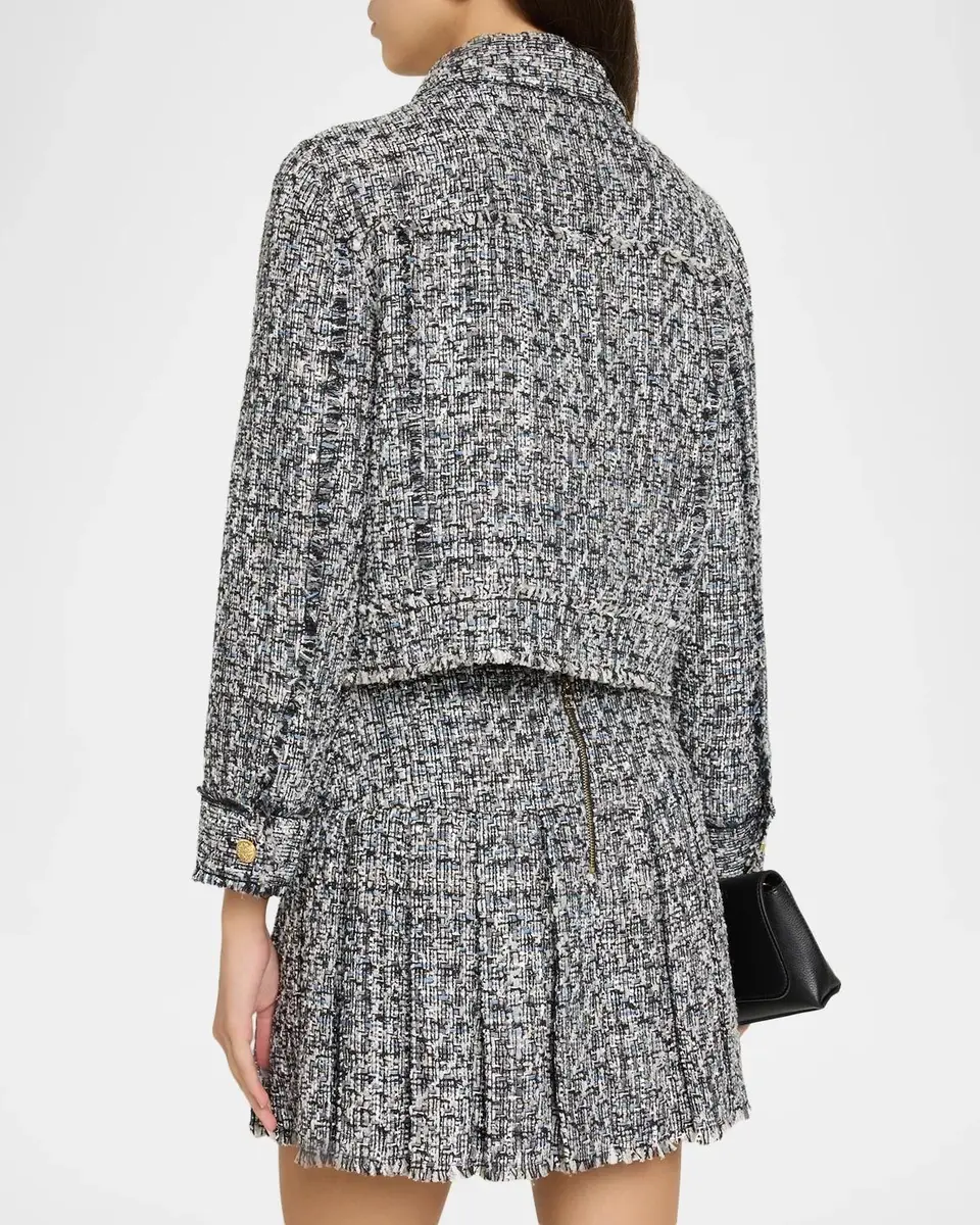 Alice + Olivia Chloe Cropped Boxy Jacket | Thumbnail 3 Alice + Olivia Chloe Cropped Boxy Jacket | Thumbnail 3