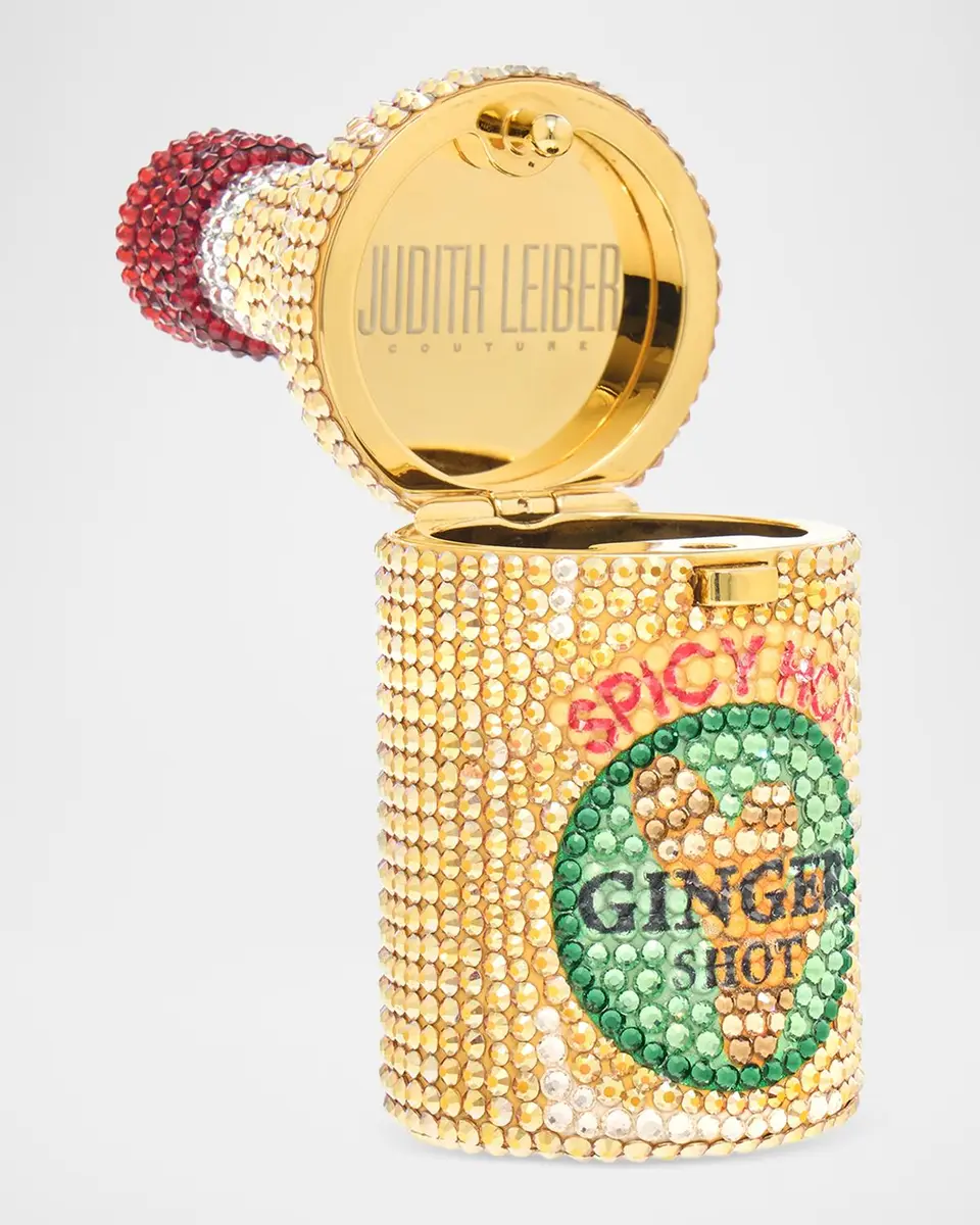 Judith Leiber Couture Bottle Miniature Ginger Shot Rhinestone Clutch Bag | Thumbnail 2