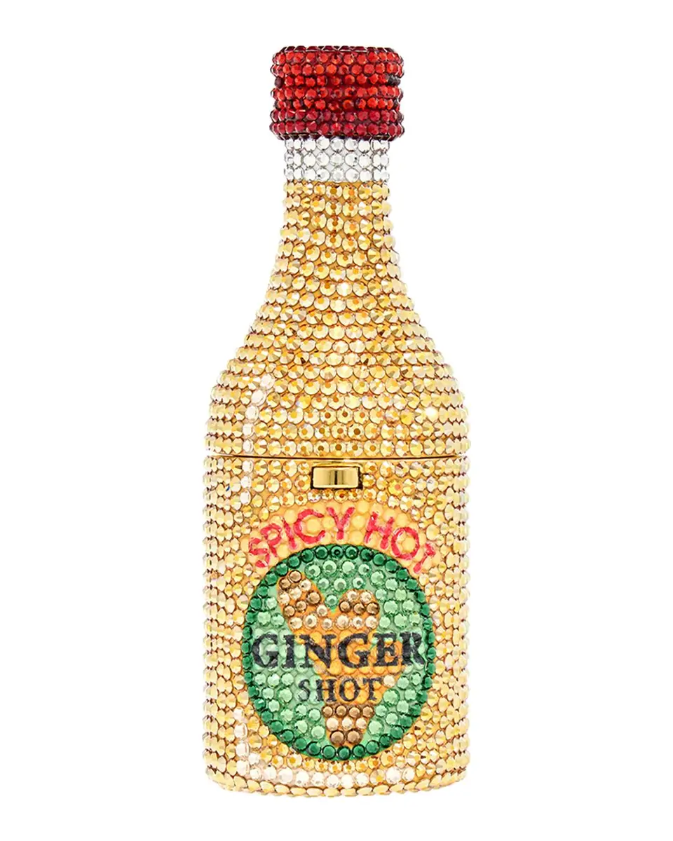 Judith Leiber Couture Bottle Miniature Ginger Shot Rhinestone Clutch Bag | Thumbnail 3