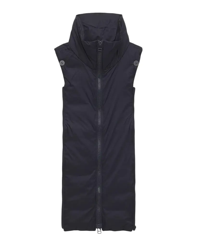 Veronica Beard Funnel-Neck Padded Dickey Vest