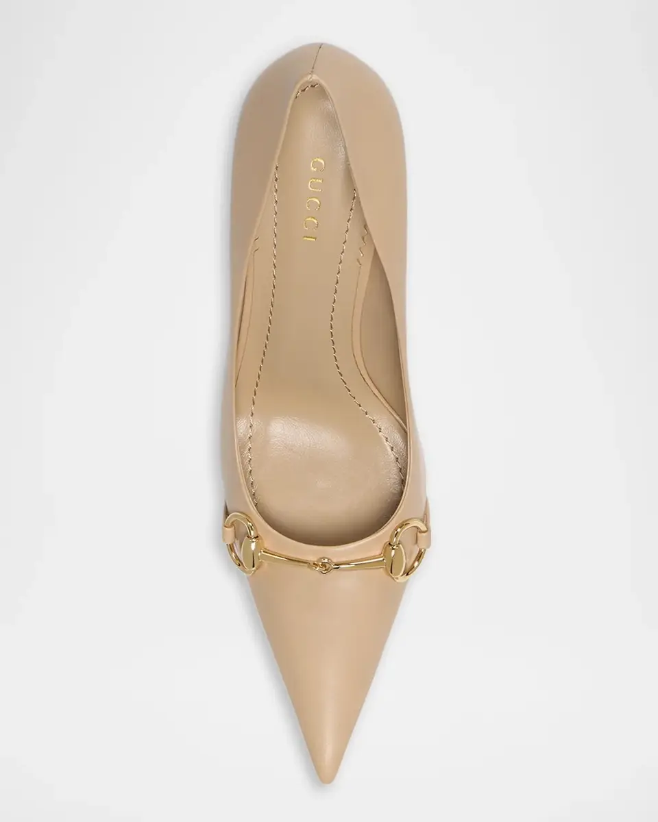 Gucci Donna 80MM Leather Pumps | Thumbnail 4 Gucci Donna 80MM Leather Pumps | Thumbnail 4