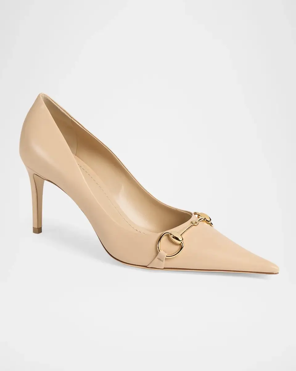 Gucci Donna 80MM Leather Pumps | Thumbnail 5 Gucci Donna 80MM Leather Pumps | Thumbnail 5