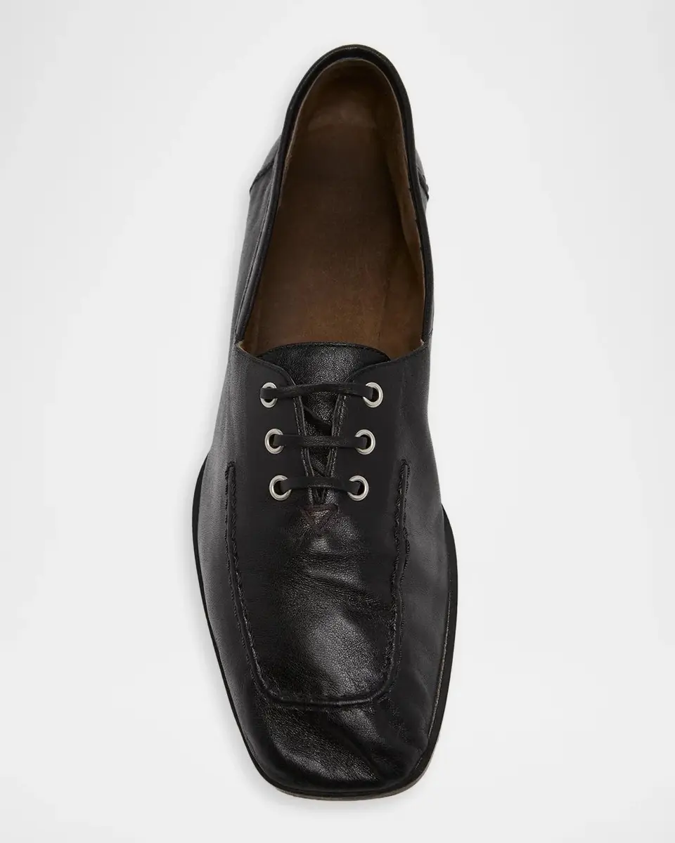 Bottega Veneta Gino Lace-Up Leather Shoes | Thumbnail 6