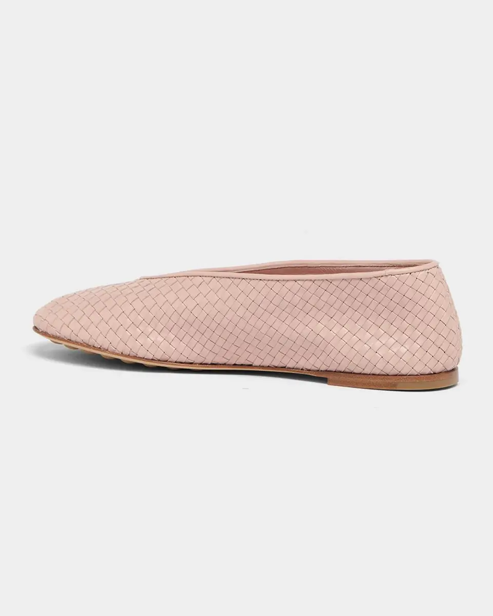 Bottega Veneta Rosa Micro Woven Nappa Leather Ballerina Flats | Thumbnail 2 Bottega Veneta Rosa Micro Woven Nappa Leather Ballerina Flats | Thumbnail 2