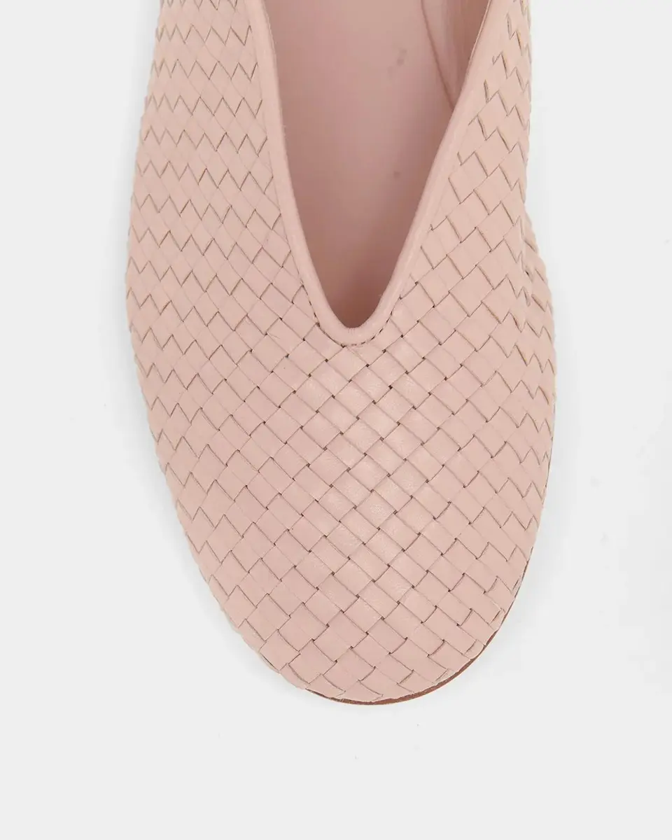 Bottega Veneta Rosa Micro Woven Nappa Leather Ballerina Flats | Thumbnail 3 Bottega Veneta Rosa Micro Woven Nappa Leather Ballerina Flats | Thumbnail 3