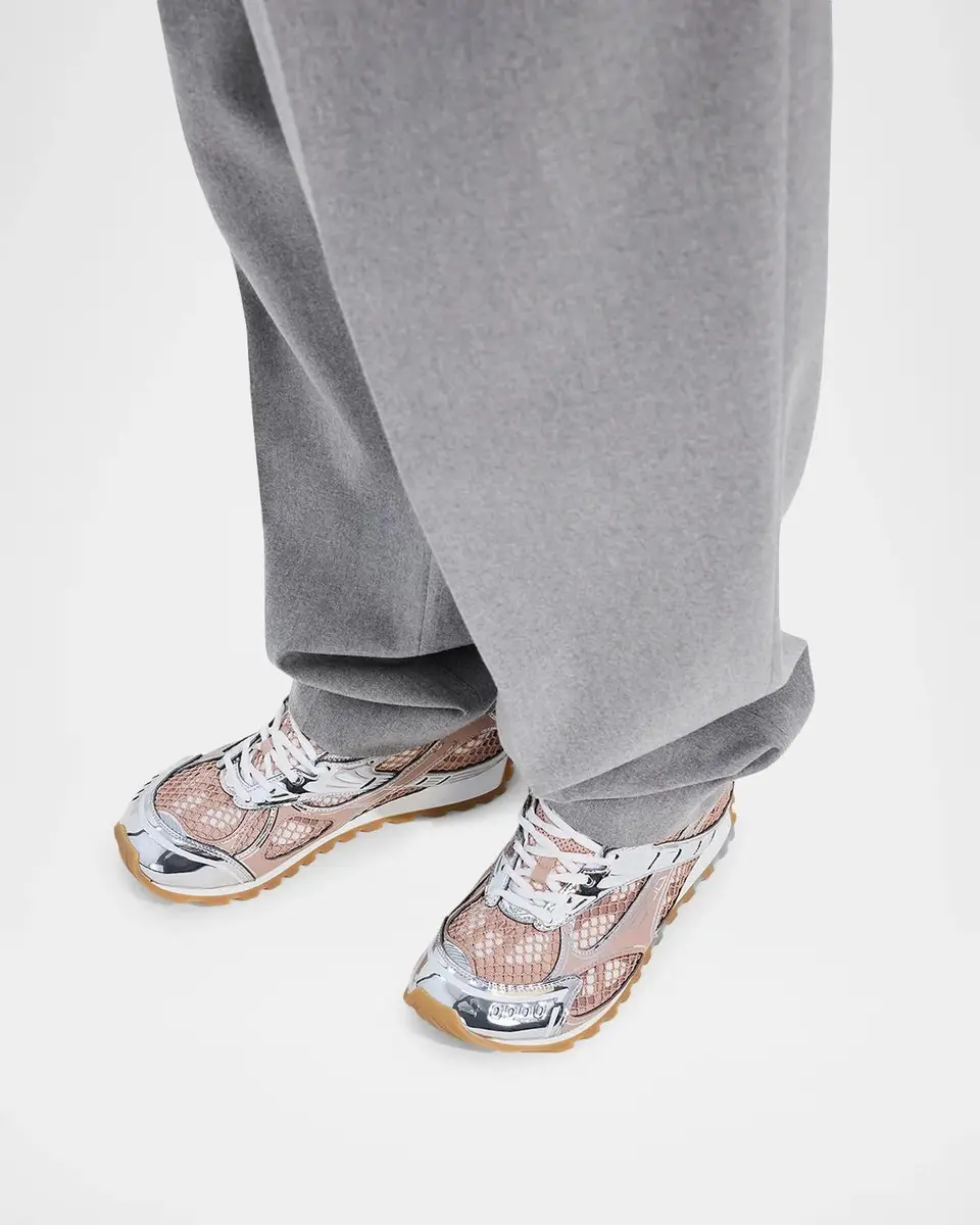 Bottega Veneta Women's Orbit Metallic Net Runner Sneakers | Thumbnail 2 Bottega Veneta Women's Orbit Metallic Net Runner Sneakers | Thumbnail 2