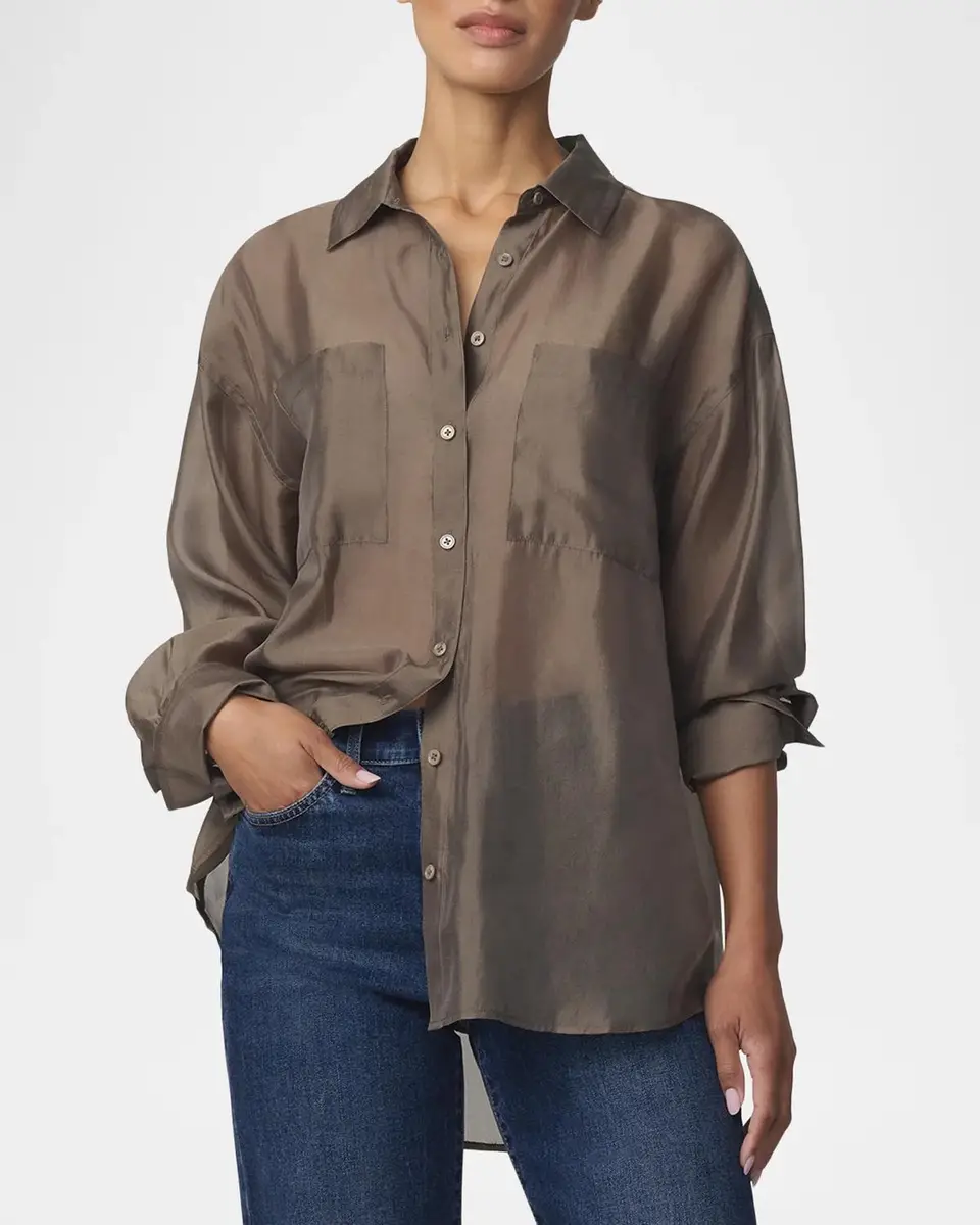 Joe's Jeans The Organza Boyfriend Shirt | Thumbnail 3 Joe's Jeans The Organza Boyfriend Shirt | Thumbnail 3