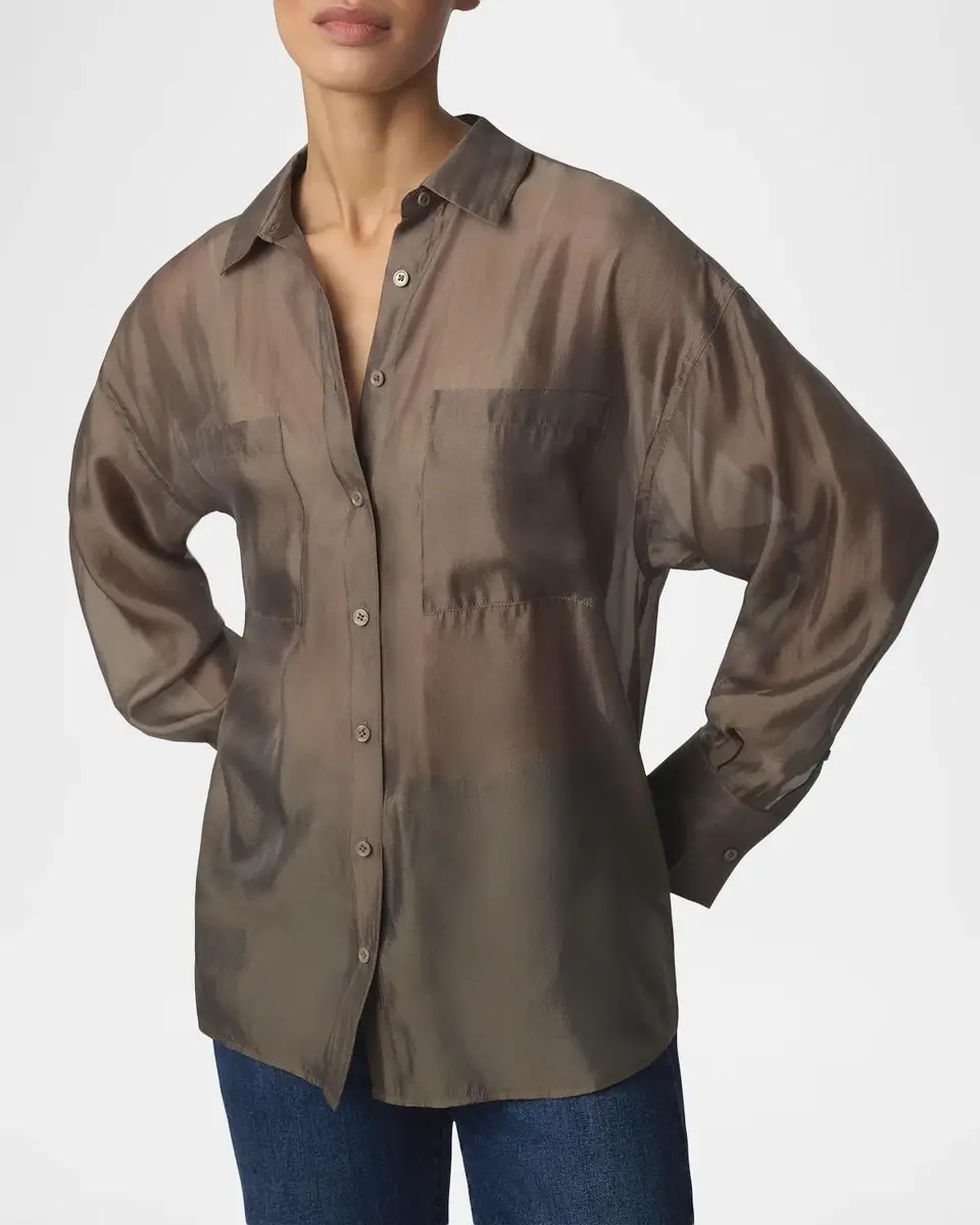 Joe's Jeans The Organza Boyfriend Shirt | Thumbnail 4 Joe's Jeans The Organza Boyfriend Shirt | Thumbnail 4