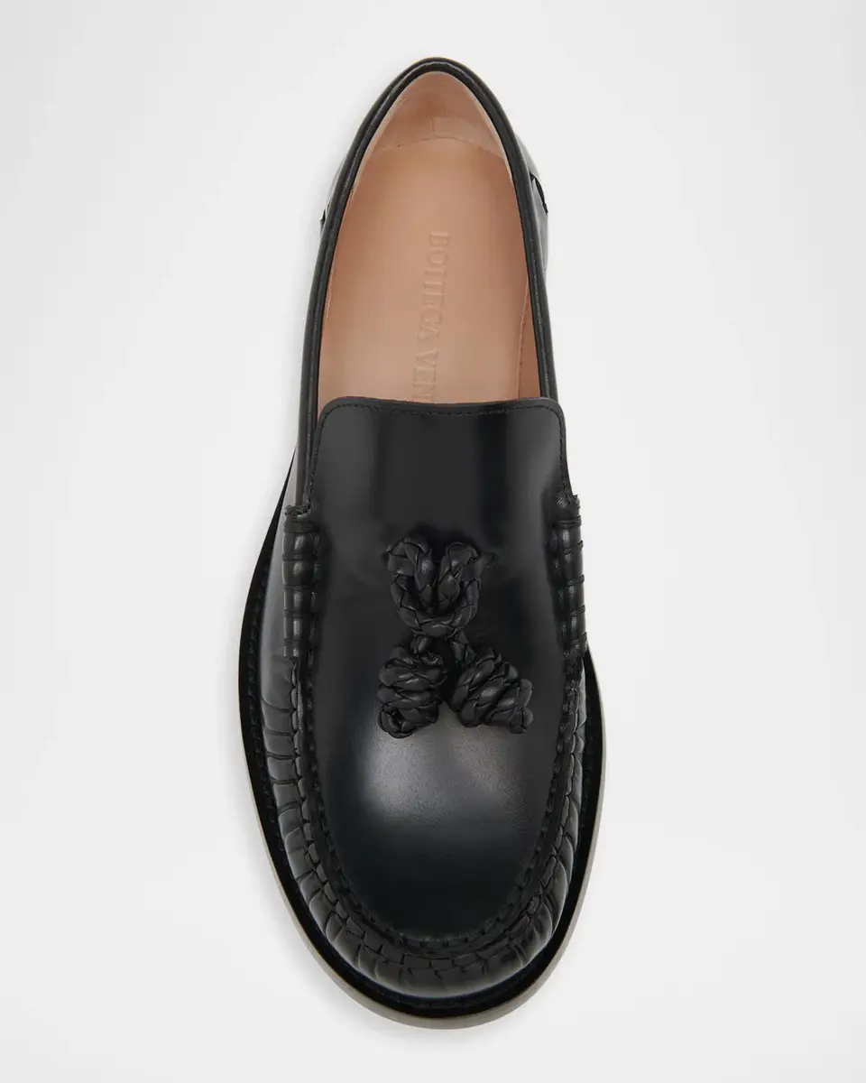 Bottega Veneta Ugo Coaxial Knot Leather Loafers | Thumbnail 4 Bottega Veneta Ugo Coaxial Knot Leather Loafers | Thumbnail 4