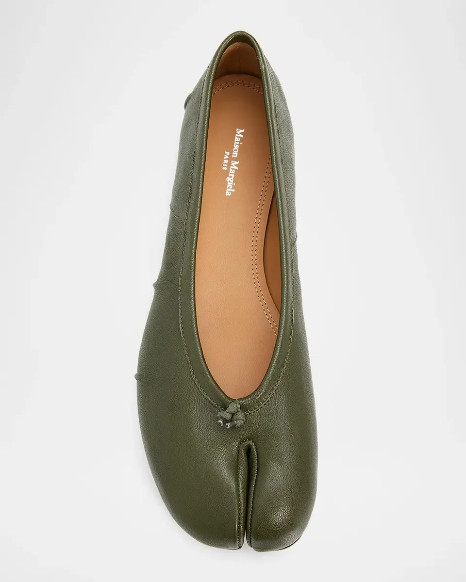 Maison Margiela Tabi Leather Split-Toe Ballerina Flats | Thumbnail 4